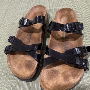Birkenstock Black Patent Sandals